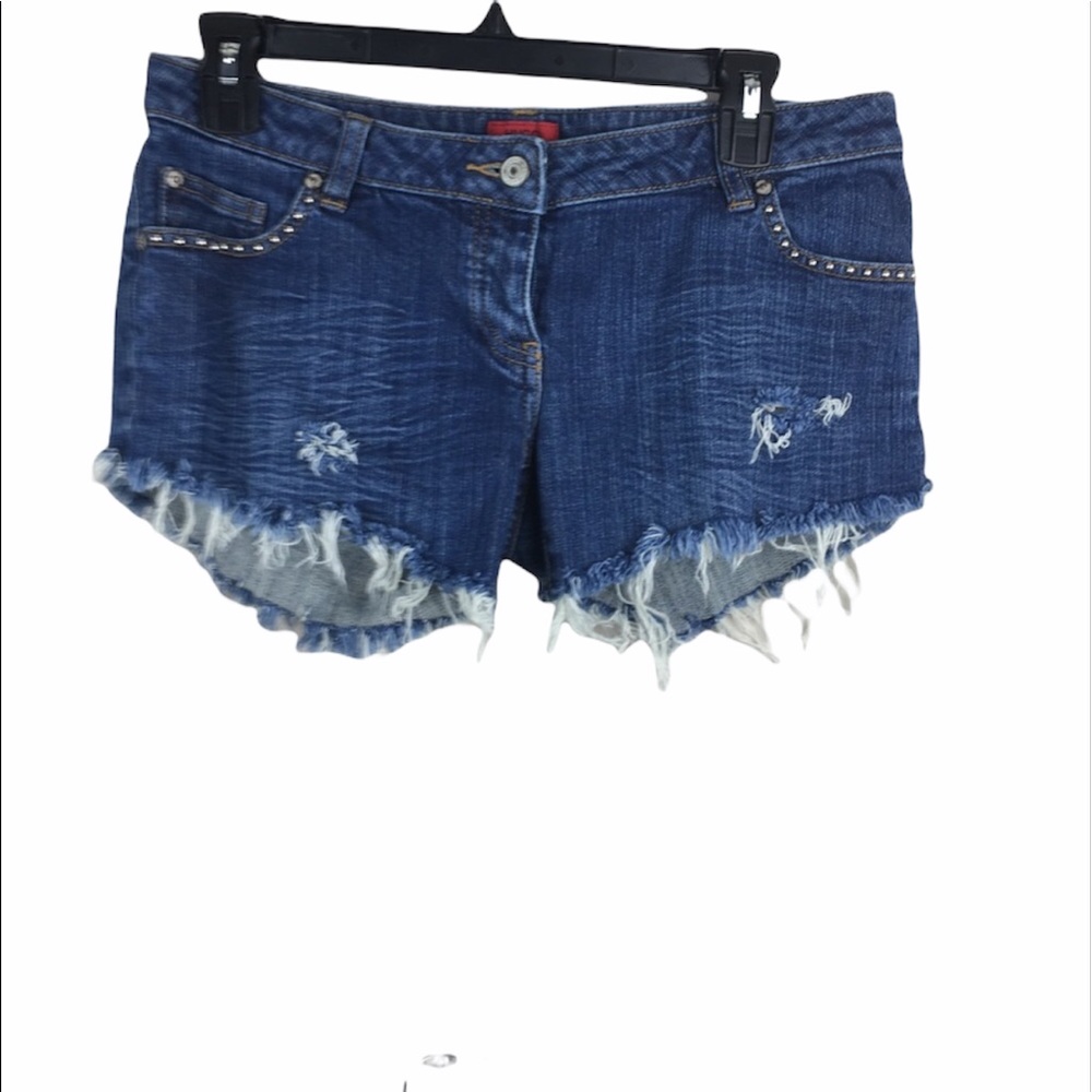 Hugo Hugo boss jean short cut offs, frayed hem